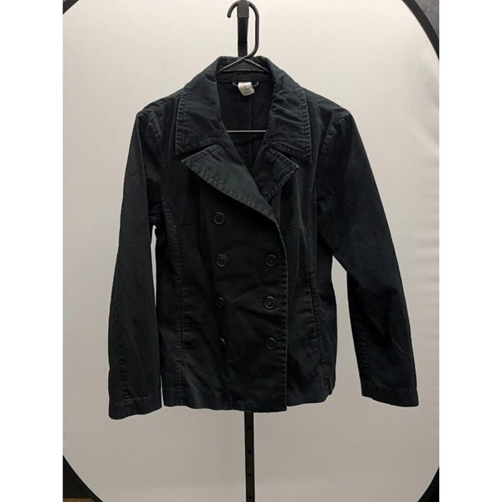 GAP Black Trench Coat Jacket